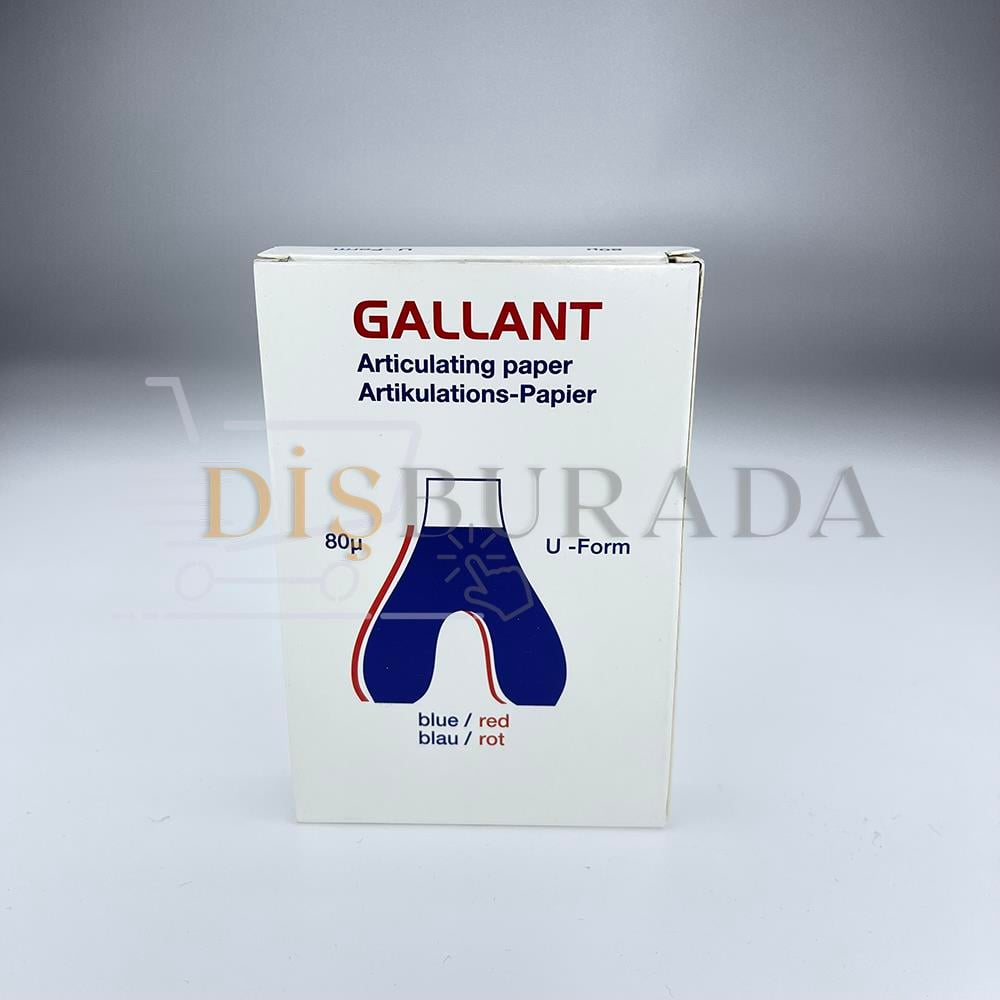 Gallant Artikülasyon Kağıdı Blue/Red 80 Mikron U Form