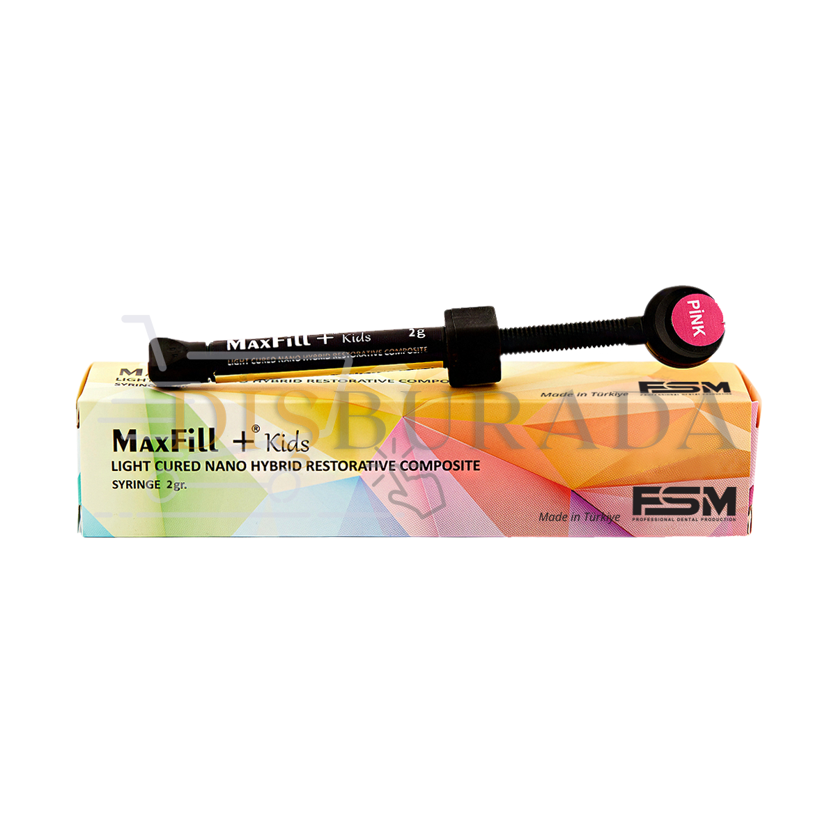 Maxfill+ Kids Light Cured Nano Hybrid Restorative Composite 4 Gr. Green