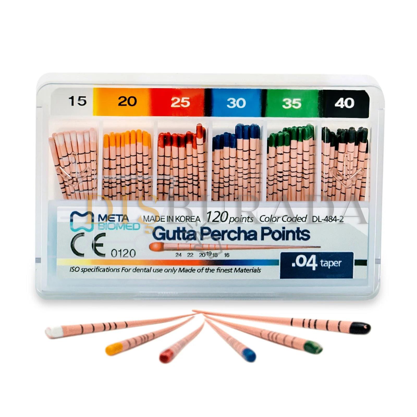 Meta Biomed  Gutta Percha# F4 Açılı 