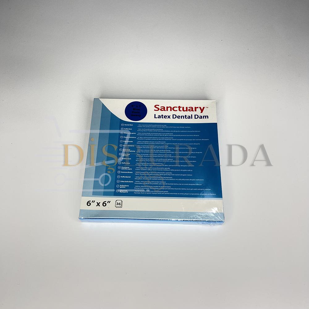 Sanctuary Rubber Dam Blue Heavy Plaın (0.22Mm) Dental Lastik Örtüsü
