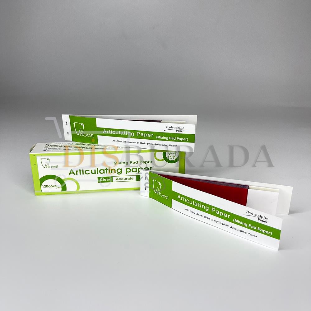 Tribest Artikülasyon Kağıdı Çift Taraflı 100µ 