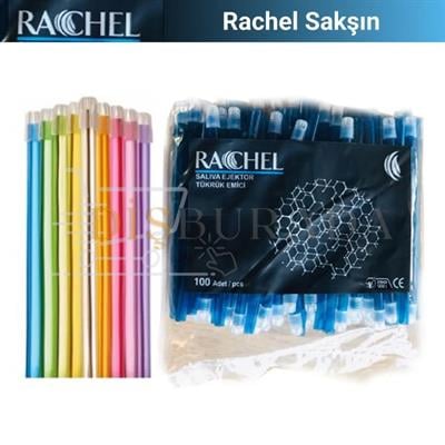 Rachel - Sakşın Tükürük Emici 100Lü - Mavi