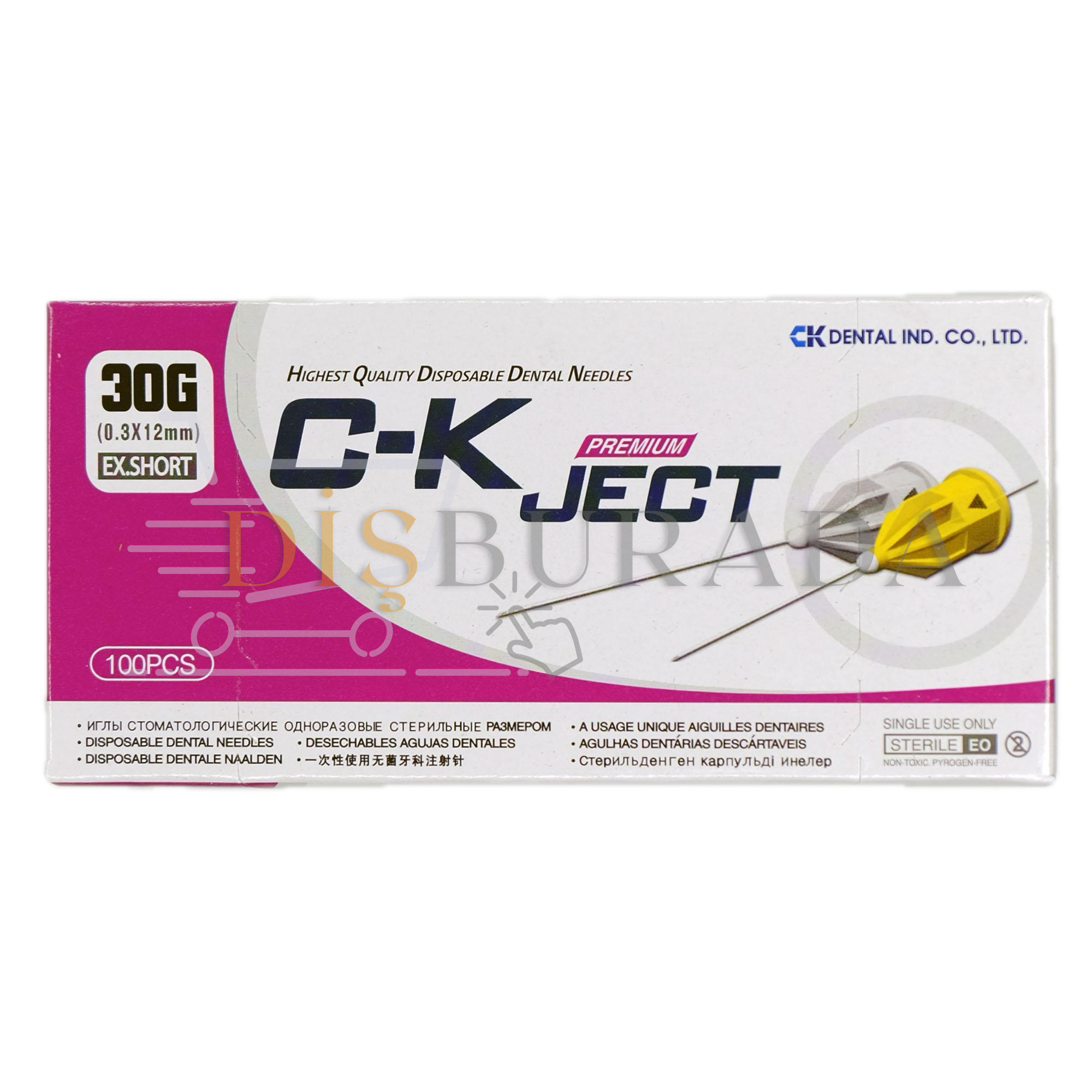 C-K Ject Premium Strl 100'lü İğne Ucu 30G (0.3*12Mm) Extra Short