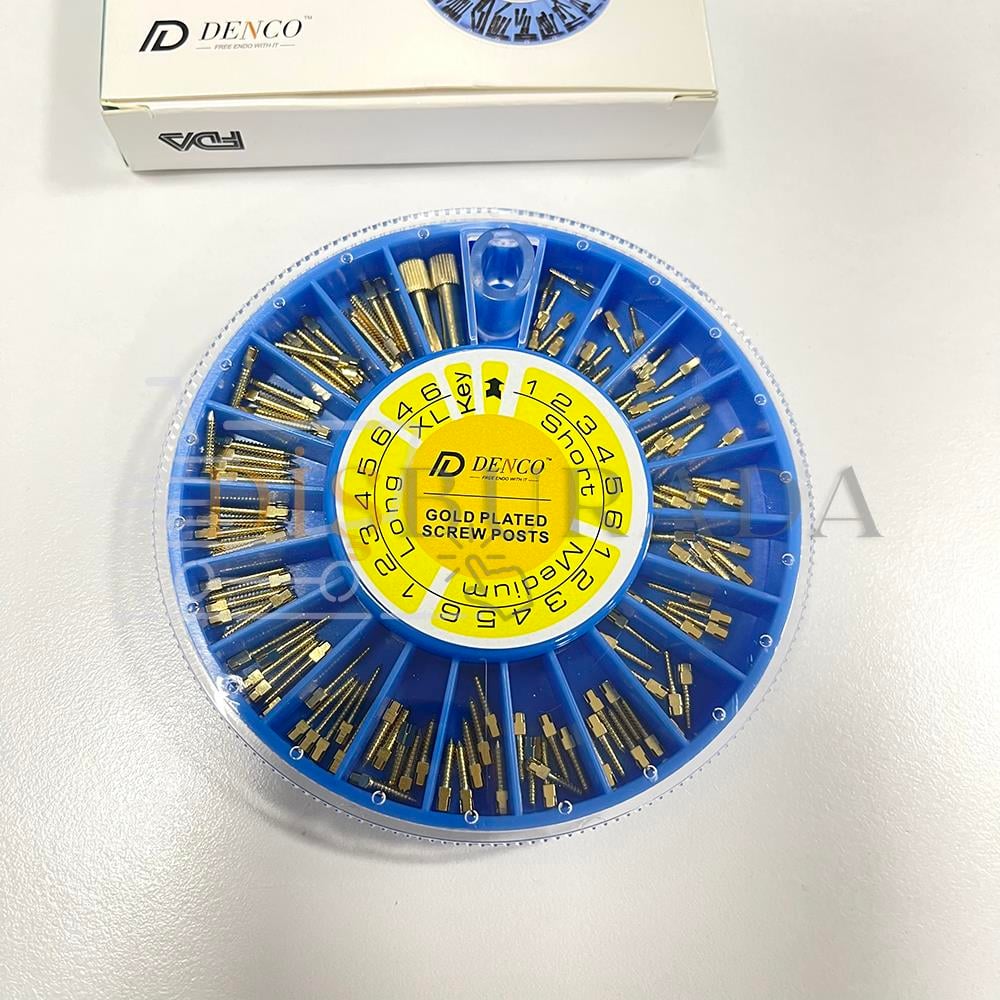 Denco Golden Plated Screw Post-Kit 120Pcs