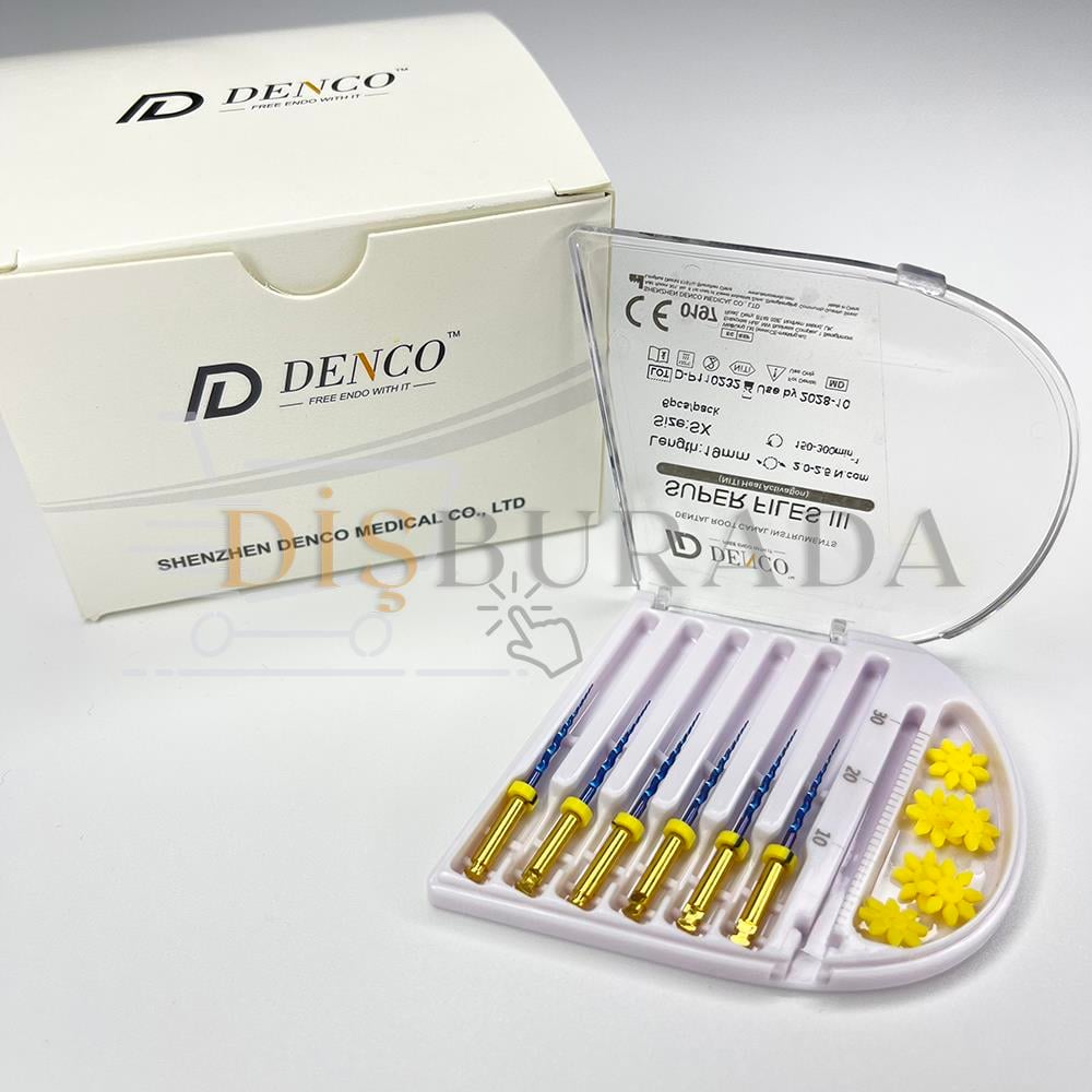 Denco Super Files Iıı Blue - 19 Mm Sx Isıl İşlem Görmüş Esnek Kanal Eğesi