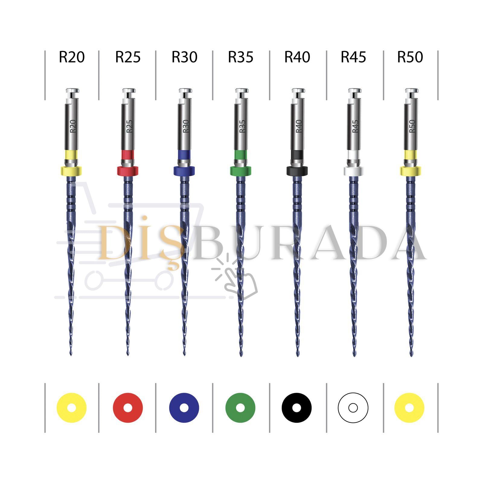 Endoart Expert Blue Reciproc Kanal Eğesi 25Mm #R20