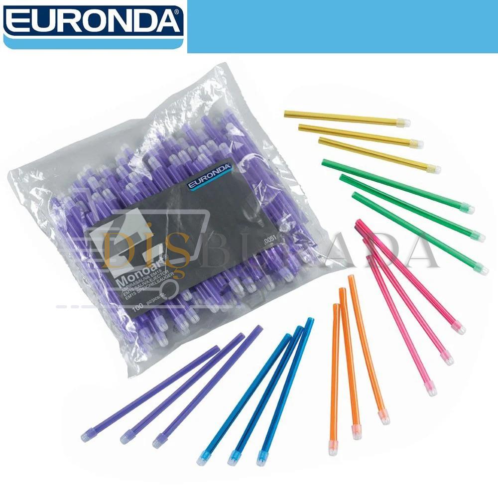 Euronda Monoart Sakşın Tükürük Emici Mavi 100 Lü