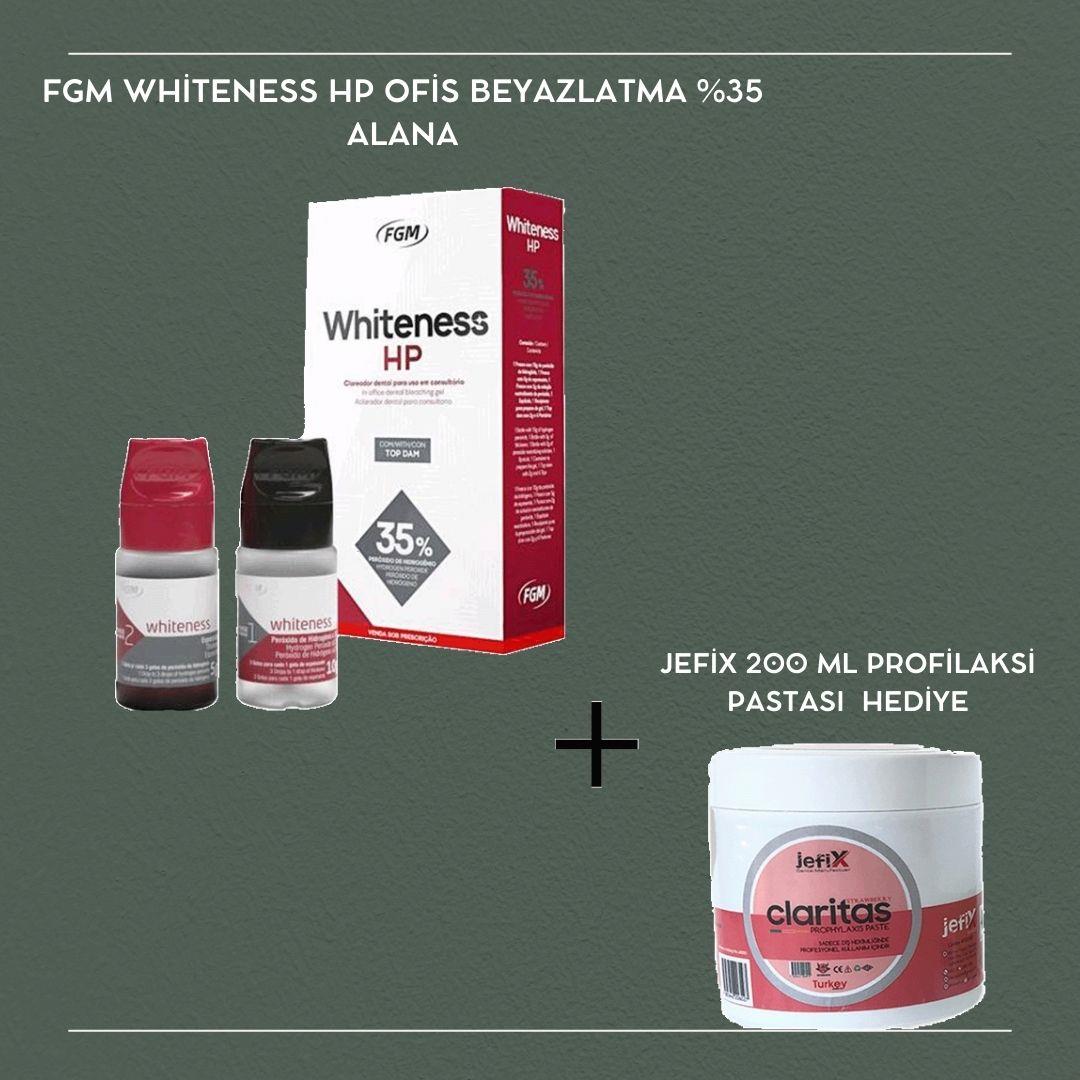 Fgm Whiteness Hp Ofis Beyazlatma %35 ALANA Jefix 200 Ml Profilaksi Pastası HEDİYE ! 