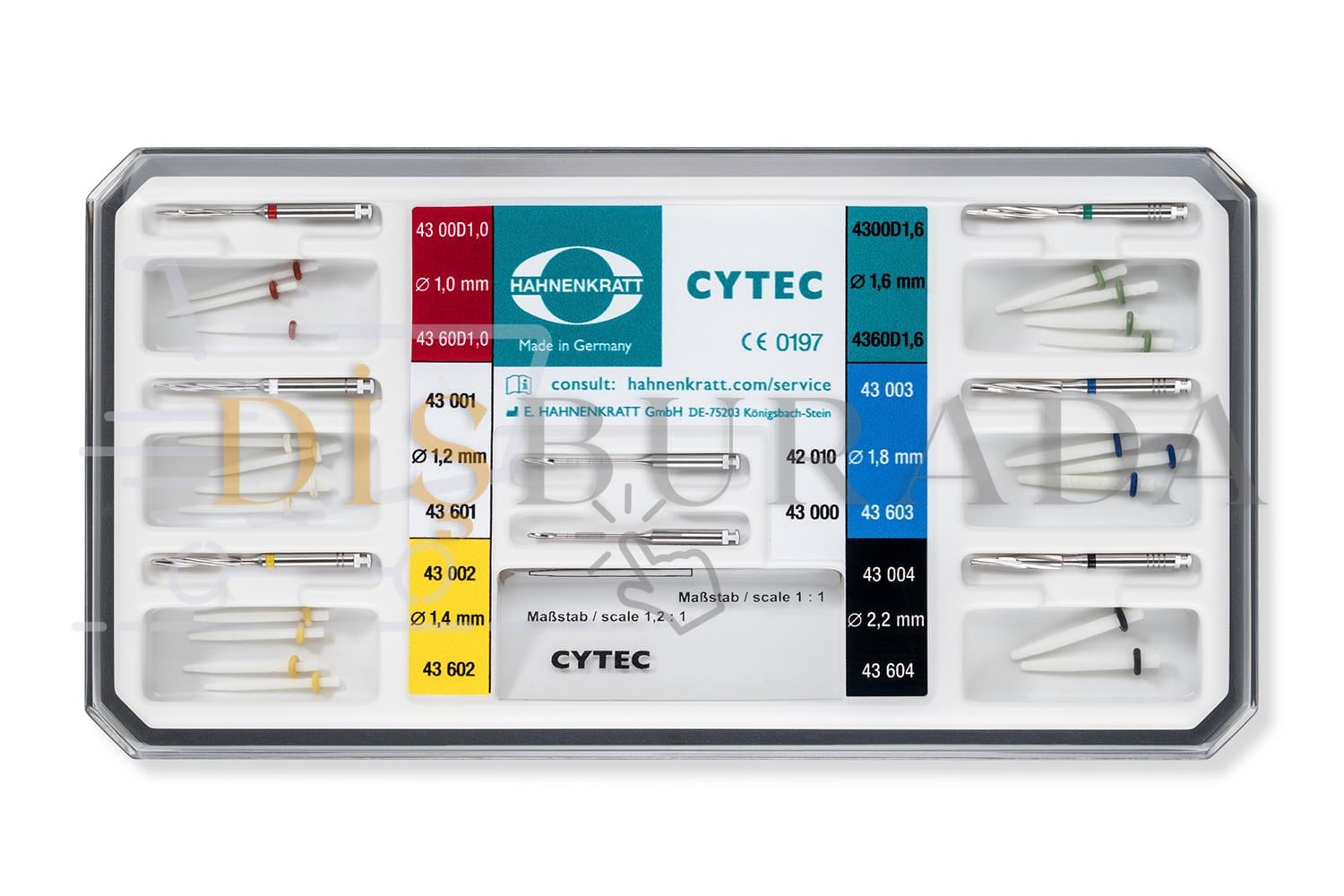 Hahnenkratt Cytec Fiber Post Set Standart Ref:43600