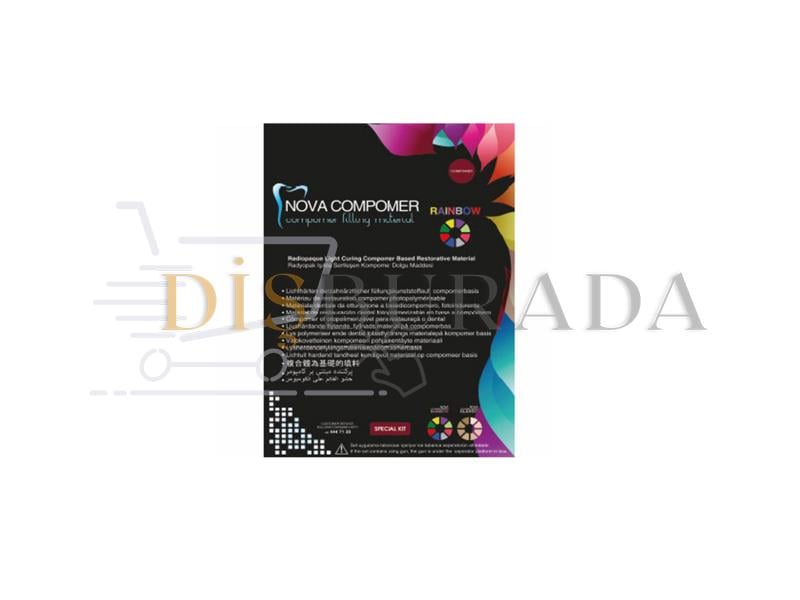 Imıcryl Nova Compomer Rainbow / Renkli Kompomer 4X4 Gr Şırınga