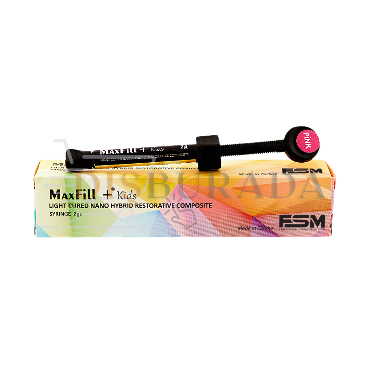 Maxfill+ Kids Light Cured Nano Hybrid Restorative Composite 4 Gr. Green