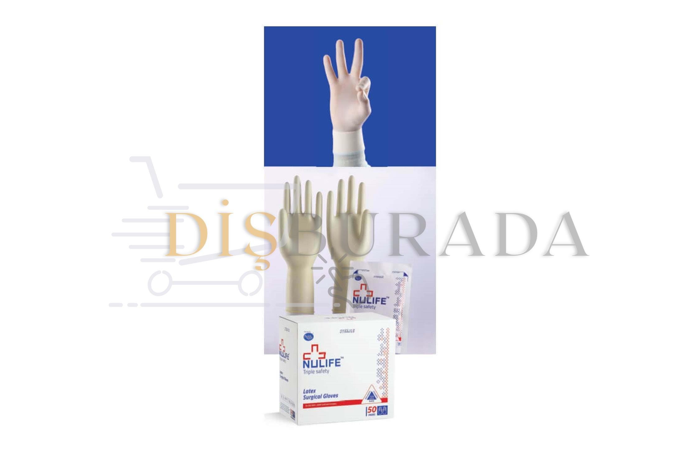 Nulife Cerrahi Eldiven Pudralı No:6