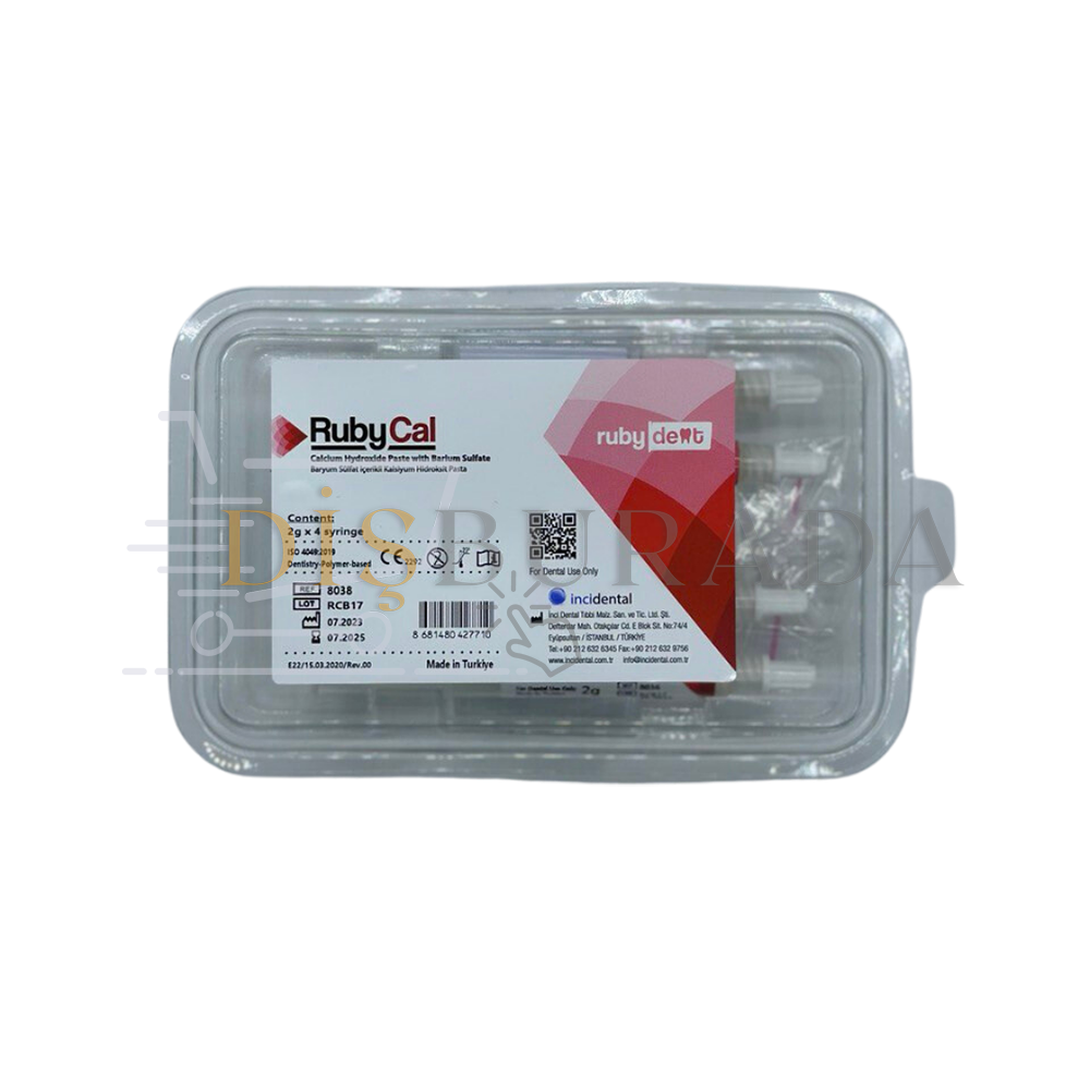 Rubycal Kalsiyum Hidroksit Paste Barium Sülfat 4X2 Gr