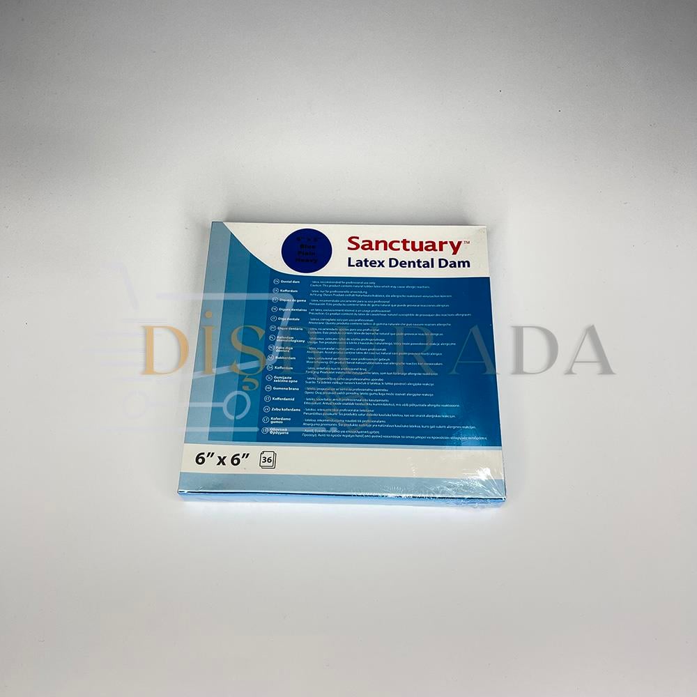 Sanctuary Rubber Dam Blue Heavy Plaın (0.22Mm) Dental Lastik Örtüsü
