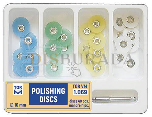 Tor Vm 1.069 Kompozit Parlatma Disk Seti 10Mm 40'Lı - Polishing Discs 