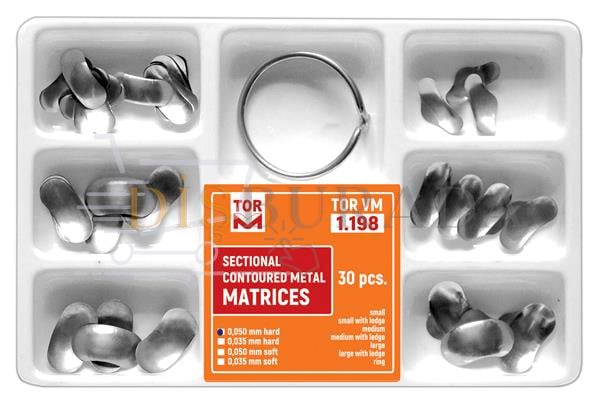 Tor Vm 1.198 Bölgesel Kontürlü Metal Matrix Seti 0.035Mm Sert 30'Lu  