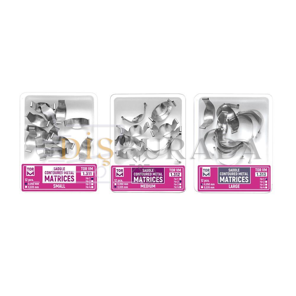 Tor Vm 1.311 Matrix Sistem - Saddle Contoured Metal Matrices Small 0.050Mm 12'Li