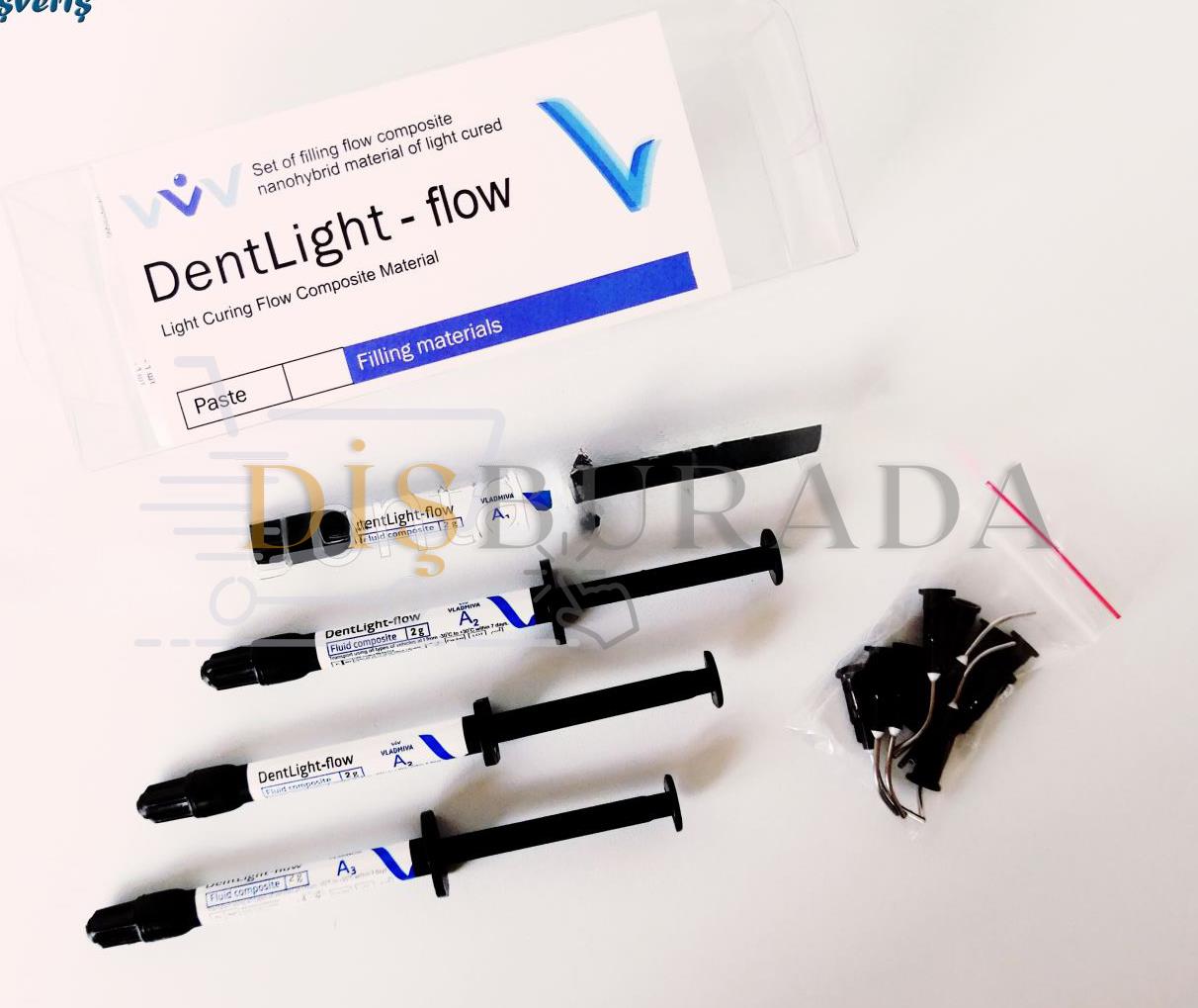 Vladmiva Dentlight Flow Kompozit 4'Lü Paket A2