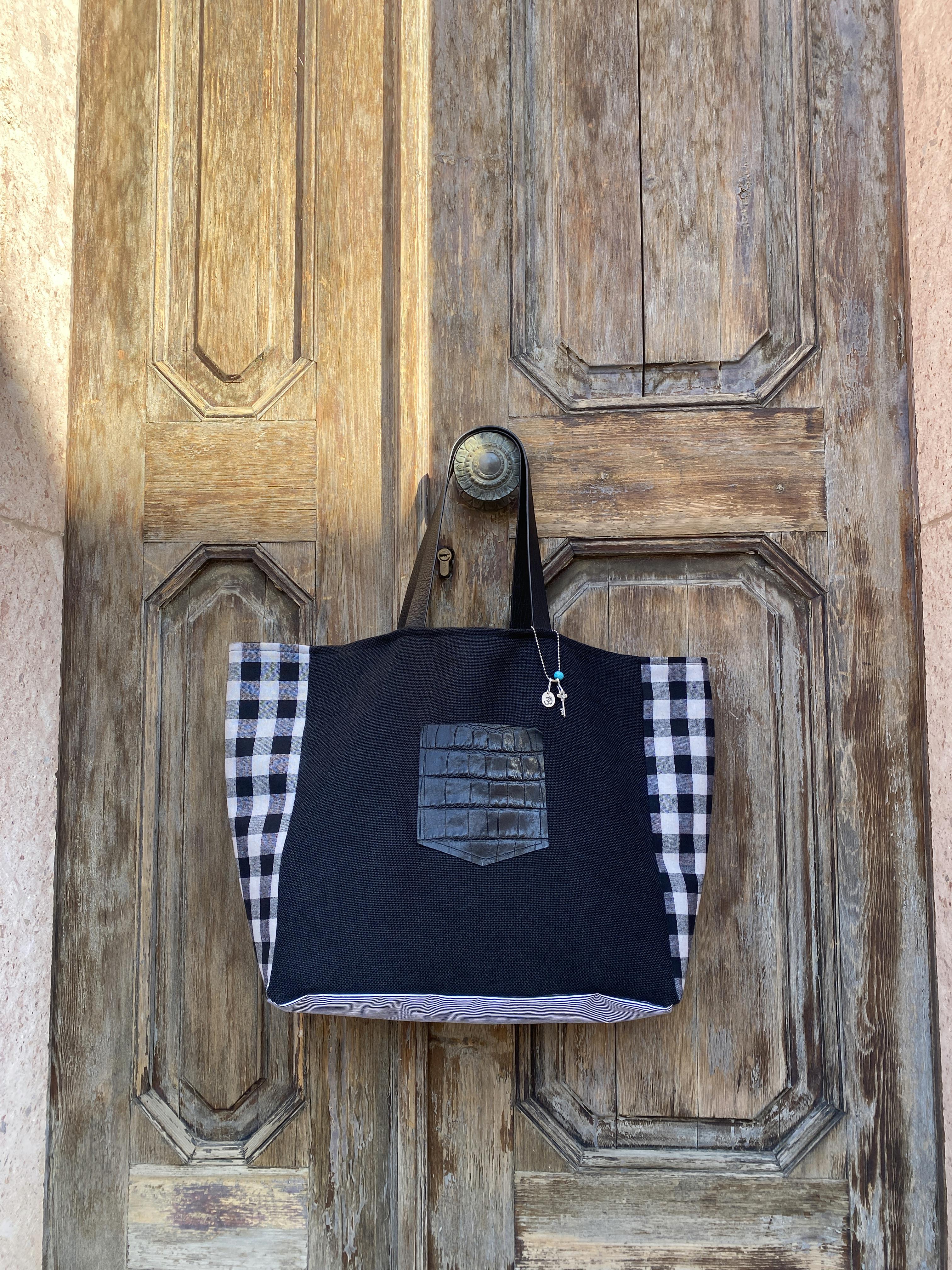 Hera Black Ekose Çanta