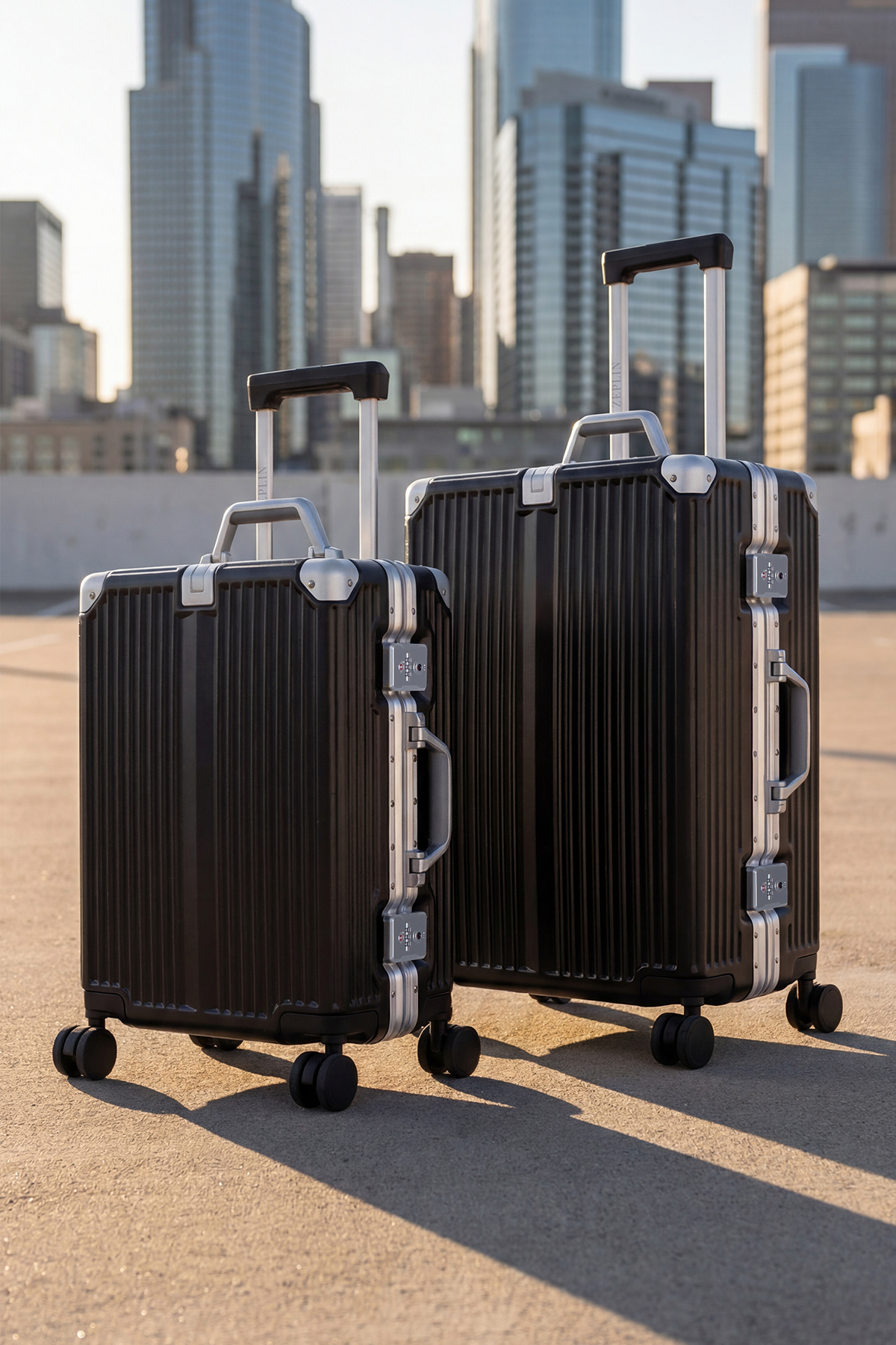 Joya PC Policarbon 2'li Valiz Seti (Kabin ve Orta) Siyah