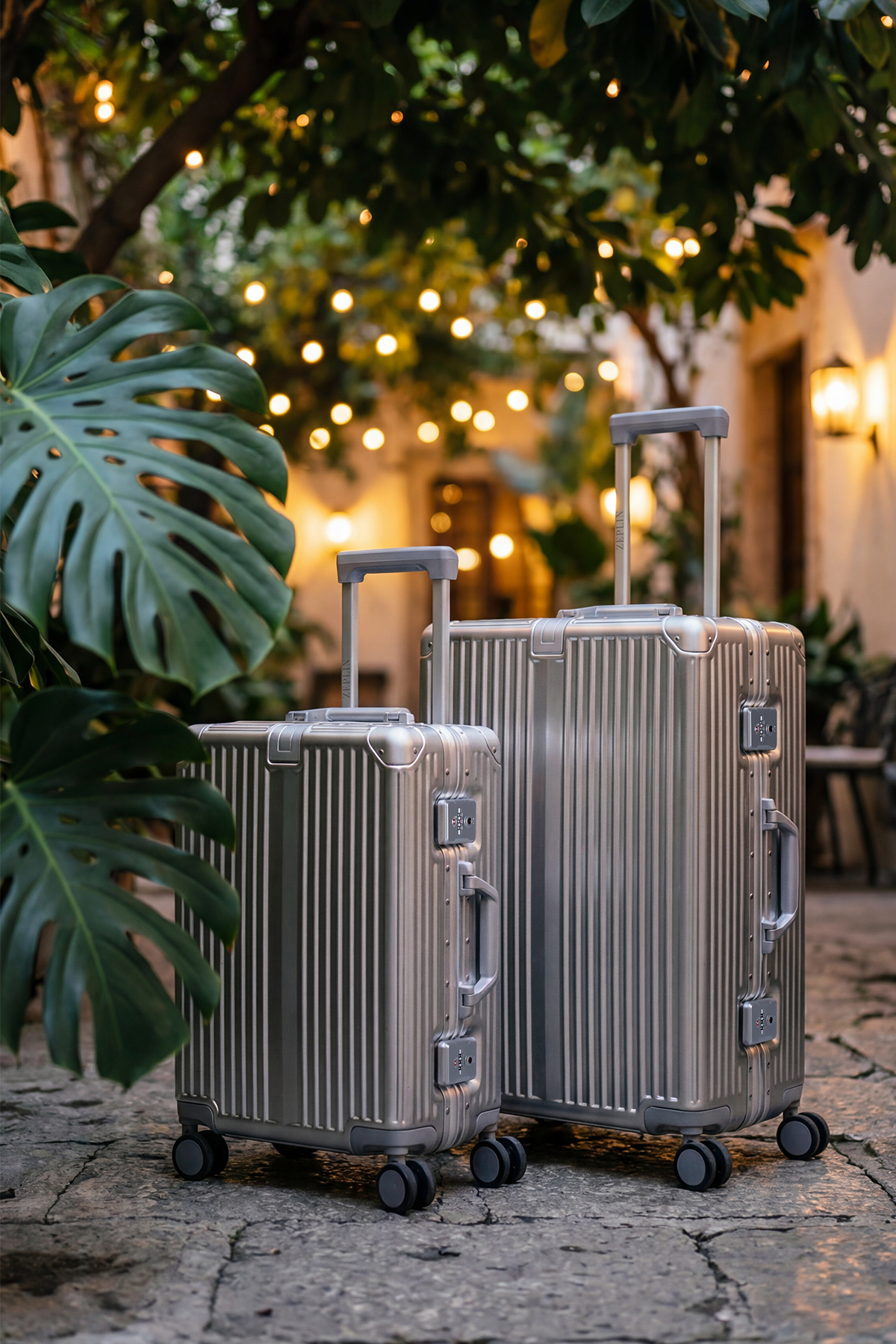 Joya PC Policarbon 2'li Valiz Seti (Kabin ve Orta) Silver