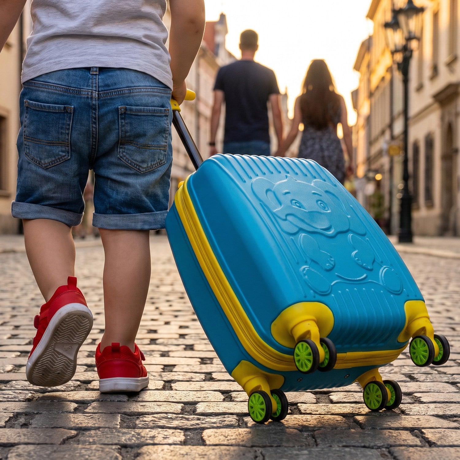 Kids Abs Çocuk Valizi Fil Mavi