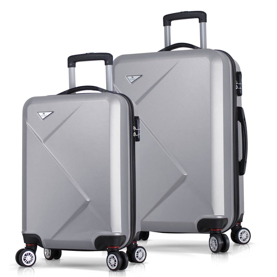 My Valice Diamond Abs 2'li Valiz Seti (Kabin ve Orta) Gri