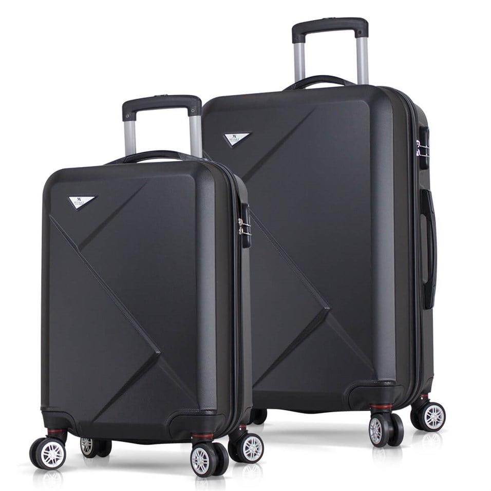 My Valice Diamond Abs 2'li Valiz Seti (Kabin ve Orta) Siyah