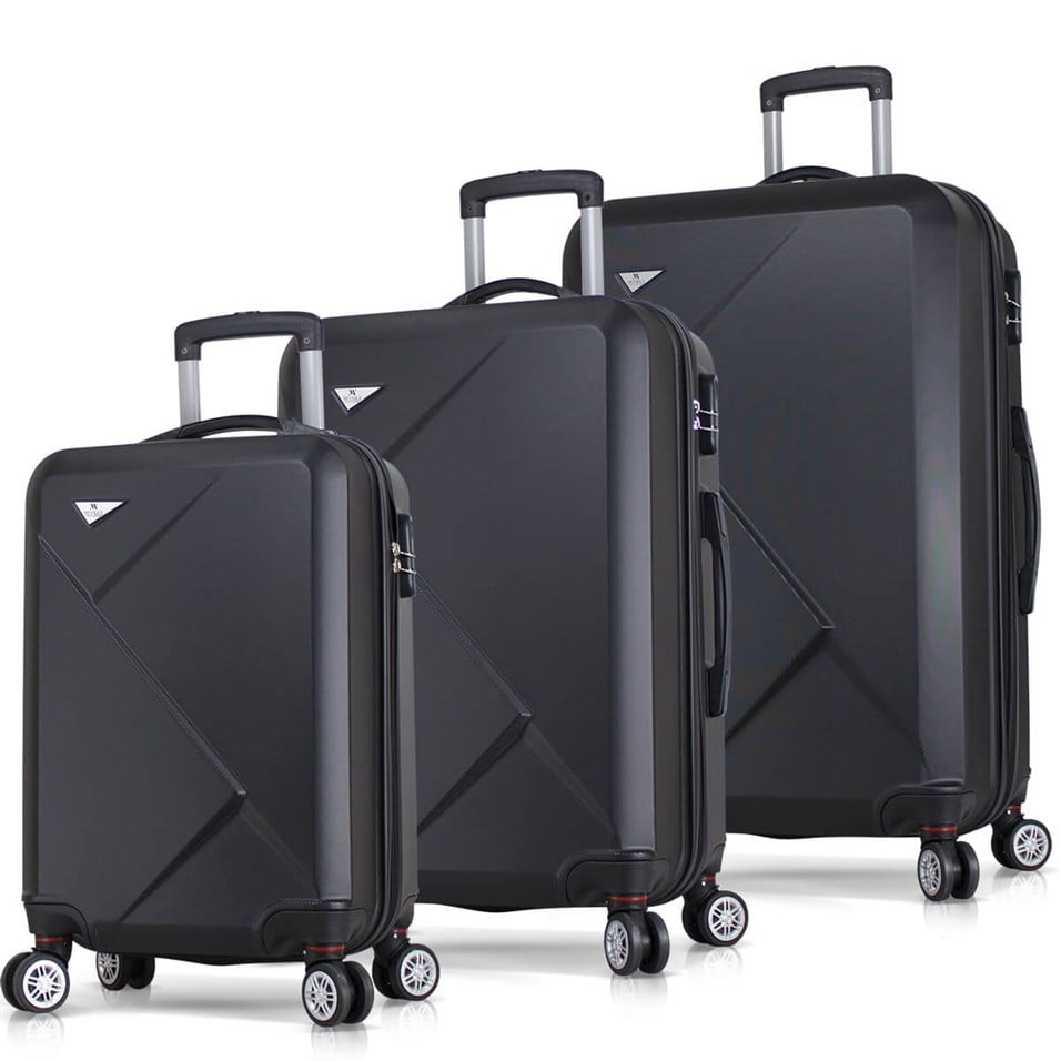 My Valice Diamond Abs 3'lü Valiz Seti Siyah