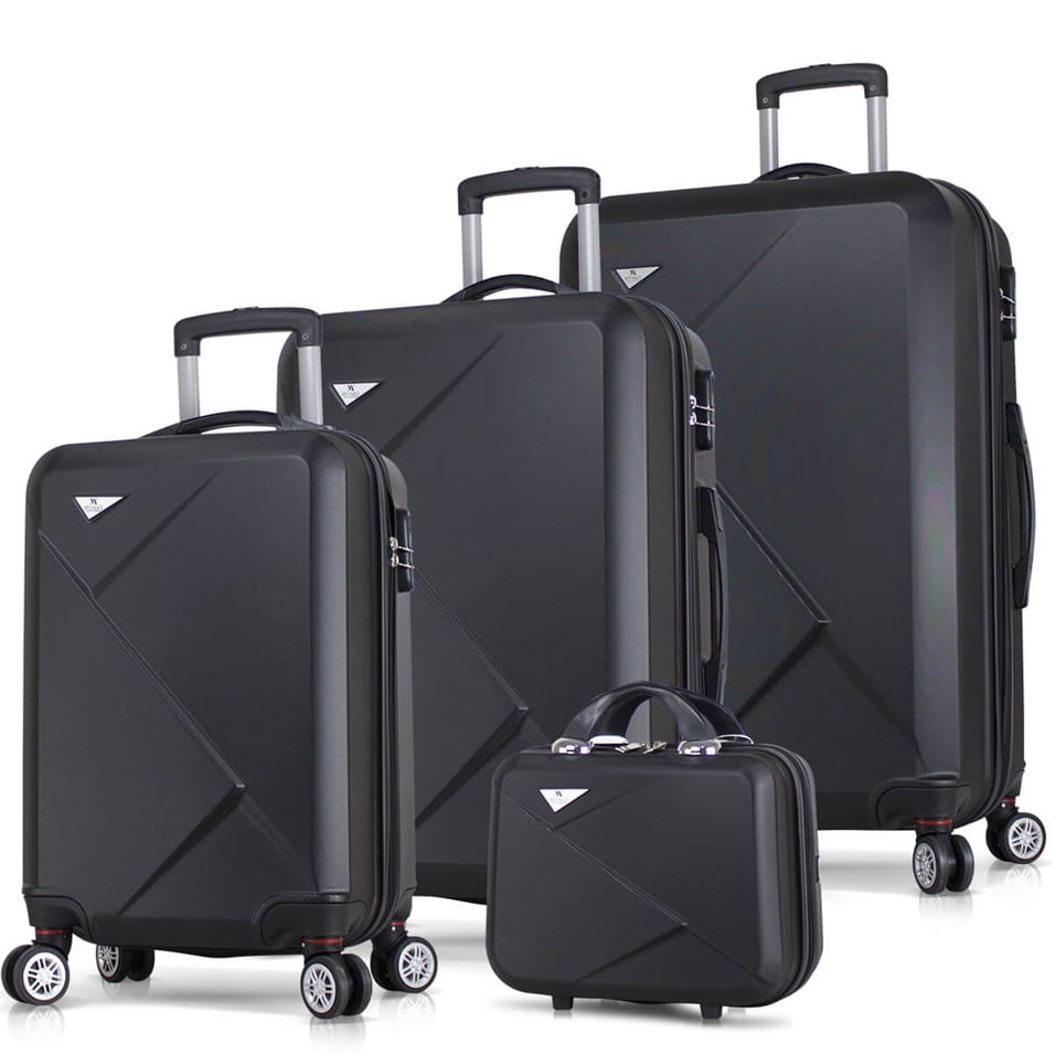 My Valice Diamond Abs 4'lü Travel Valiz Seti Siyah