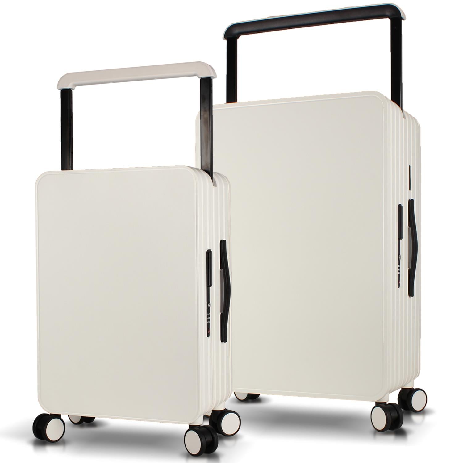 My Valice Nova PC Polikarbon Kırılmaz Kabin ve Orta Boy Beyaz 2'li Valiz Seti