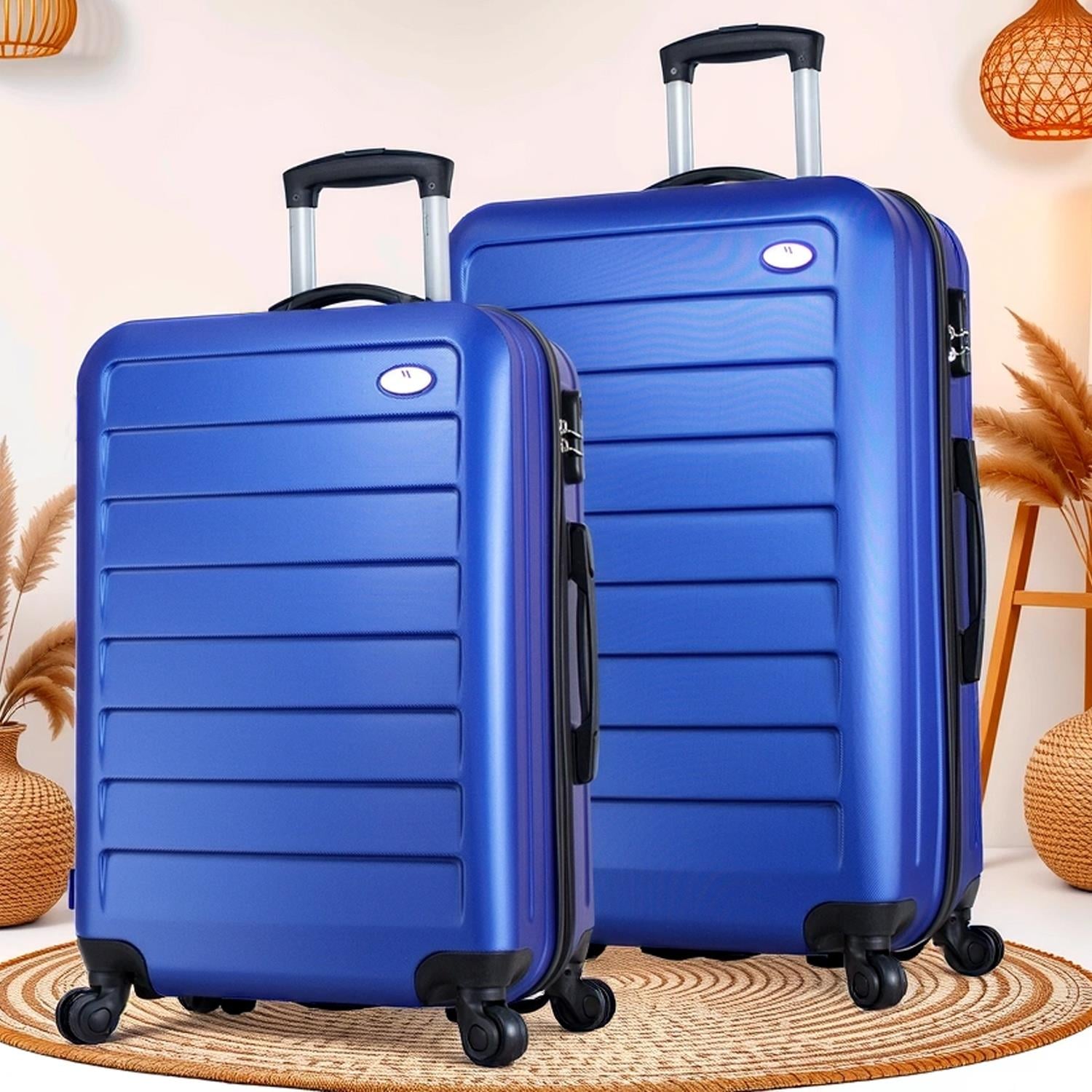 My Valice Ruby Abs Orta ve Büyük Boy Mavi 2'li Valiz Seti