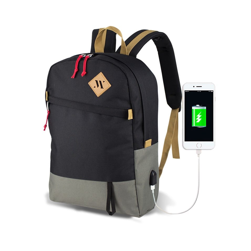My Valice Smart Bag FREEDOM Usb Şarj Girişli Akıllı Sırt Çantası Siyah-Gri