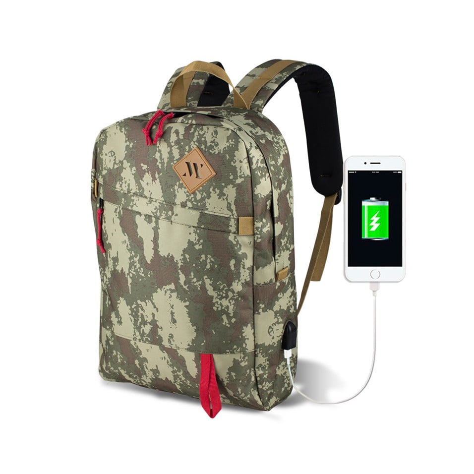 My Valice Smart Bag FREEDOM Usb Şarj Girişli Akıllı Sırt Çantası Kamuflaj