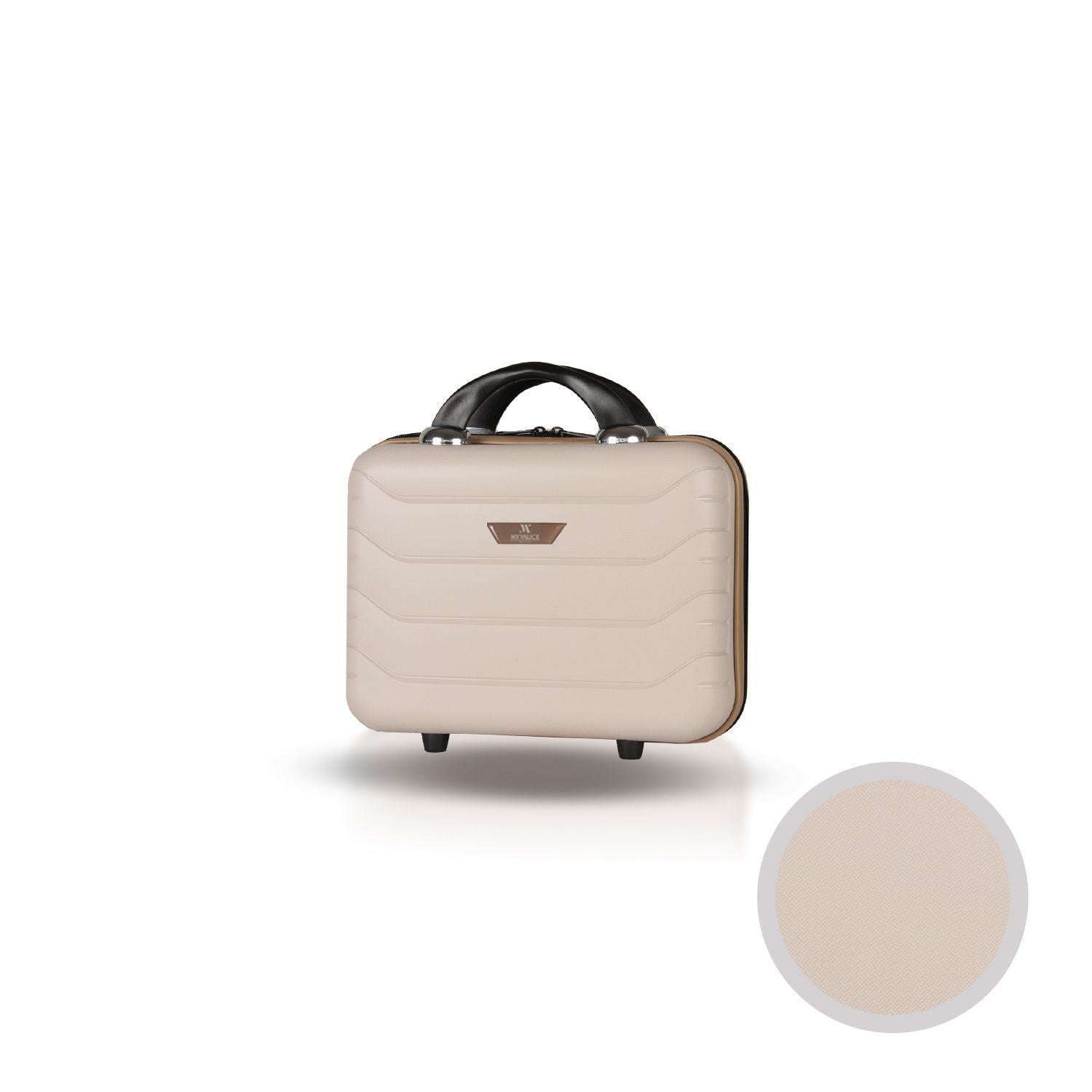 My Valice Solid PP Polipropilen Kırılmaz Makyaj Çantası & El Valizi Krem