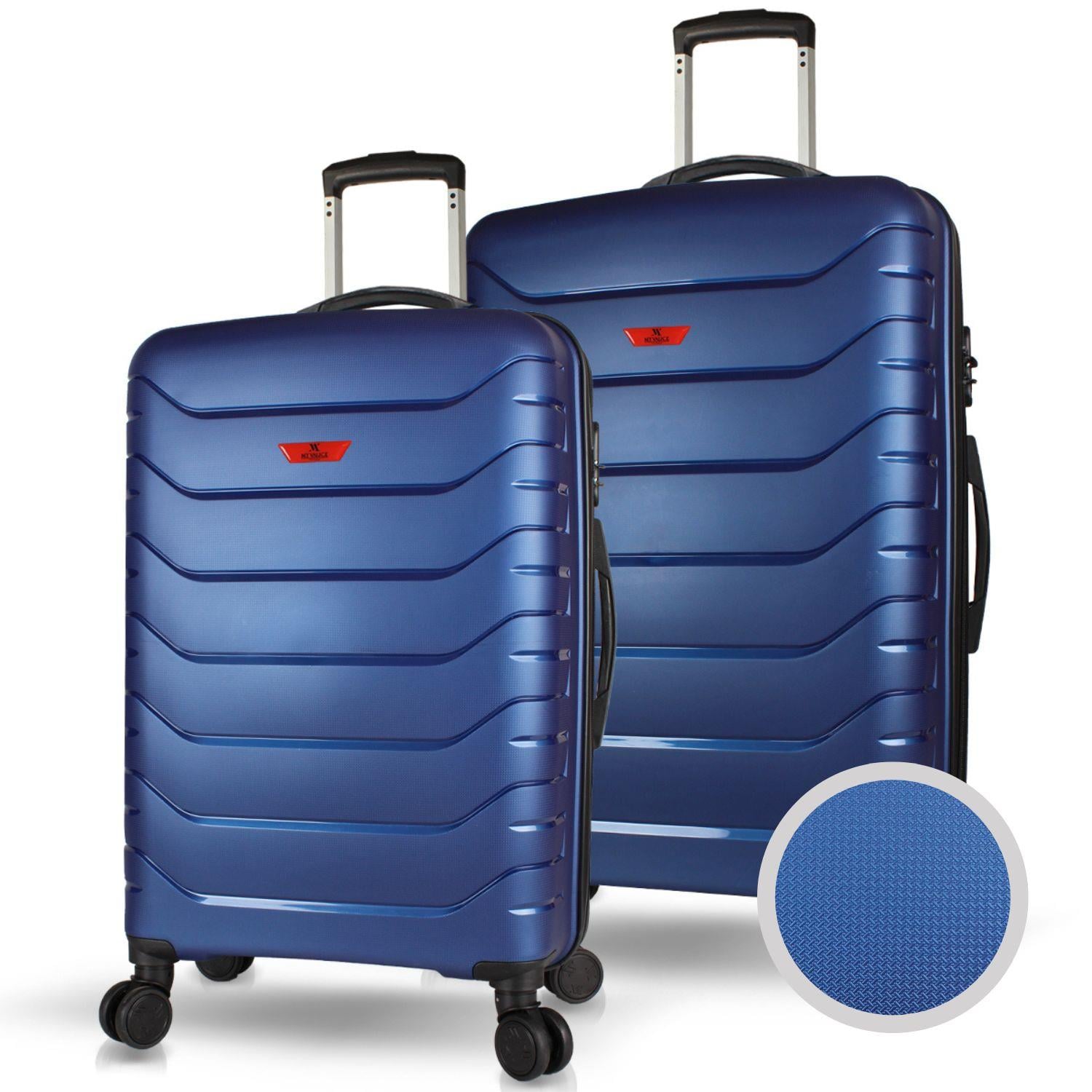 My Valice Solid PP Polipropilen Kırılmaz Orta ve Büyük Boy Parlement Mavisi 2'li Valiz Seti
