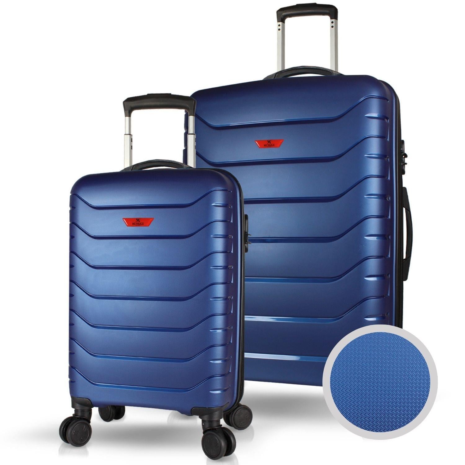 My Valice Solid PP Polipropilen Kırılmaz Kabin ve Büyük Boy Parlement Mavisi 2'li Valiz Seti