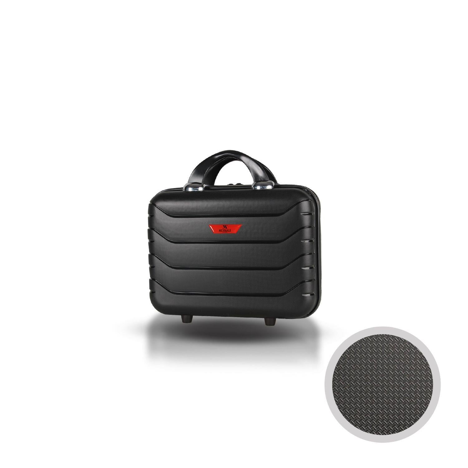 My Valice Solid PP Polipropilen Kırılmaz Makyaj Çantası & El Valizi Siyah