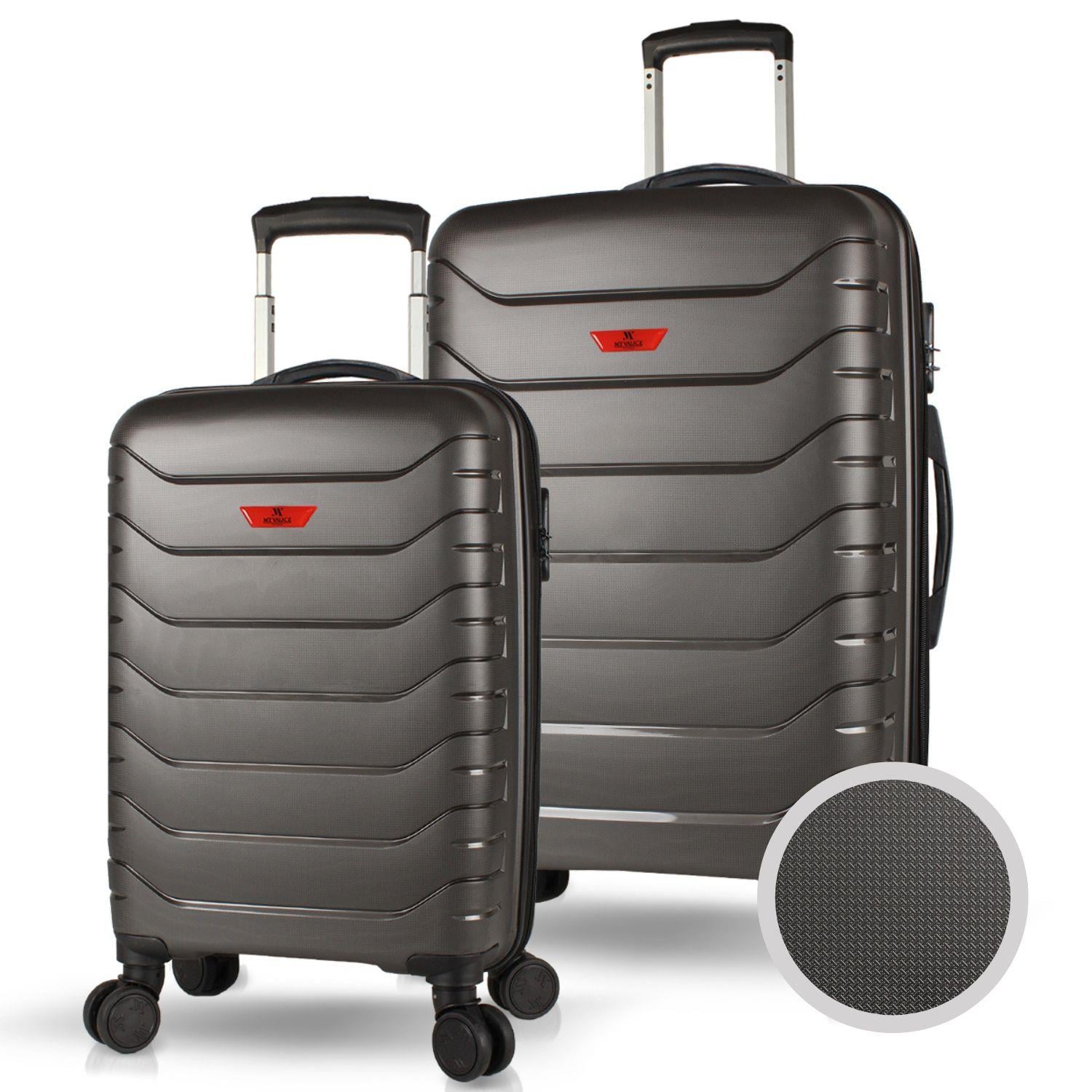 My Valice Solid PP Polipropilen Kırılmaz Kabin ve Orta Boy Antrasit 2'li Valiz Seti
