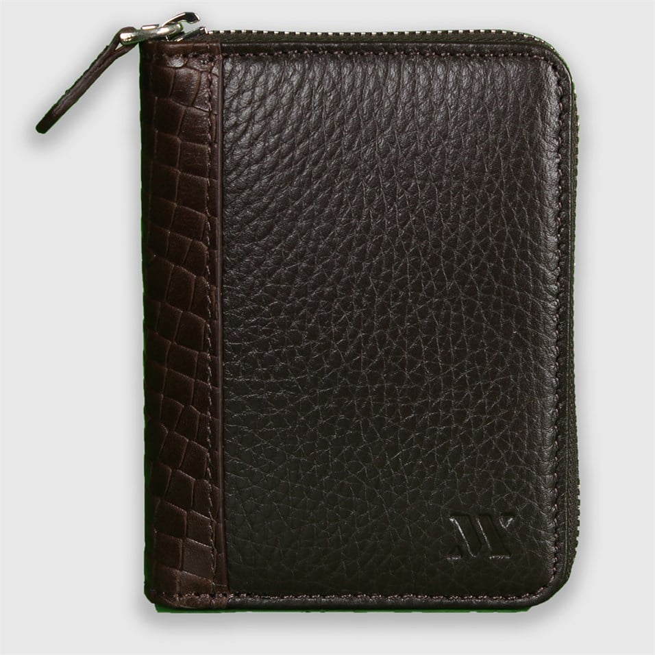 My Valice Unısex Hakiki Deri Cüzdan ve Kartlık 1810 Kahve