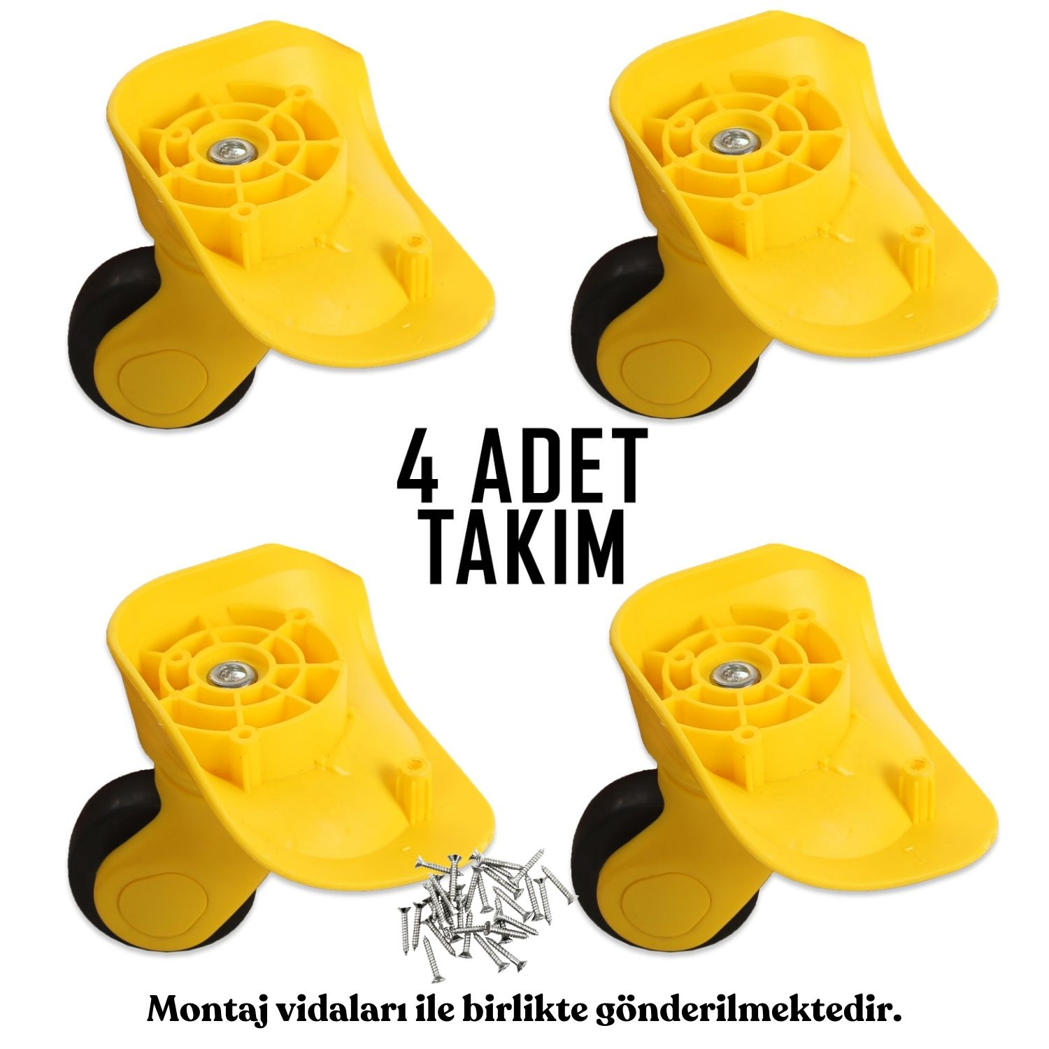 My Valice Valiz Tekerleği Kids Teker 4 Adet Sarı