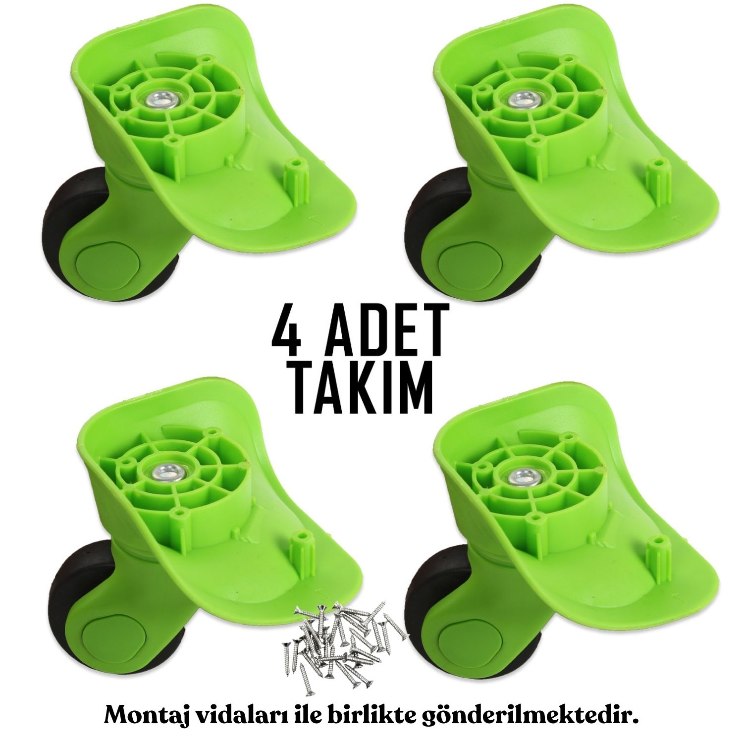 My Valice Valiz Tekerleği Kids Teker 4 Adet Yeşil