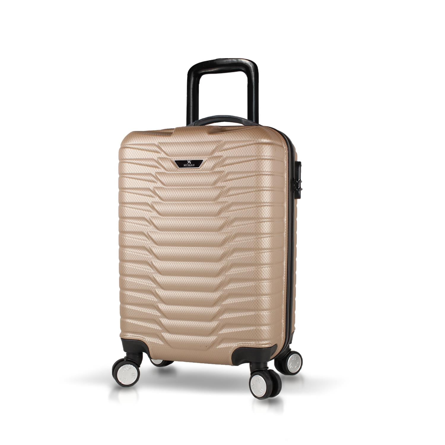 My Valice Croc Abs Cabin Size Luggage Gold