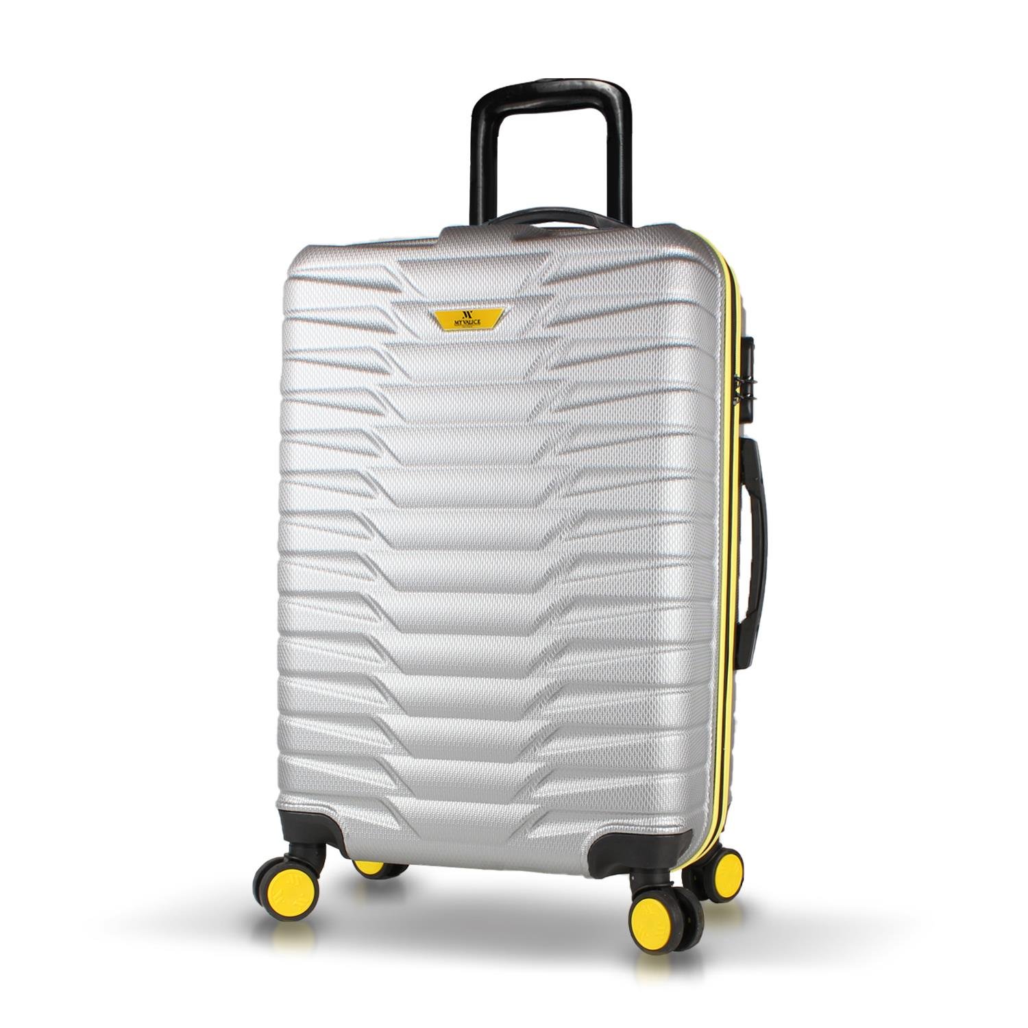 My Valice Croc Abs Medium Size Luggage Grey