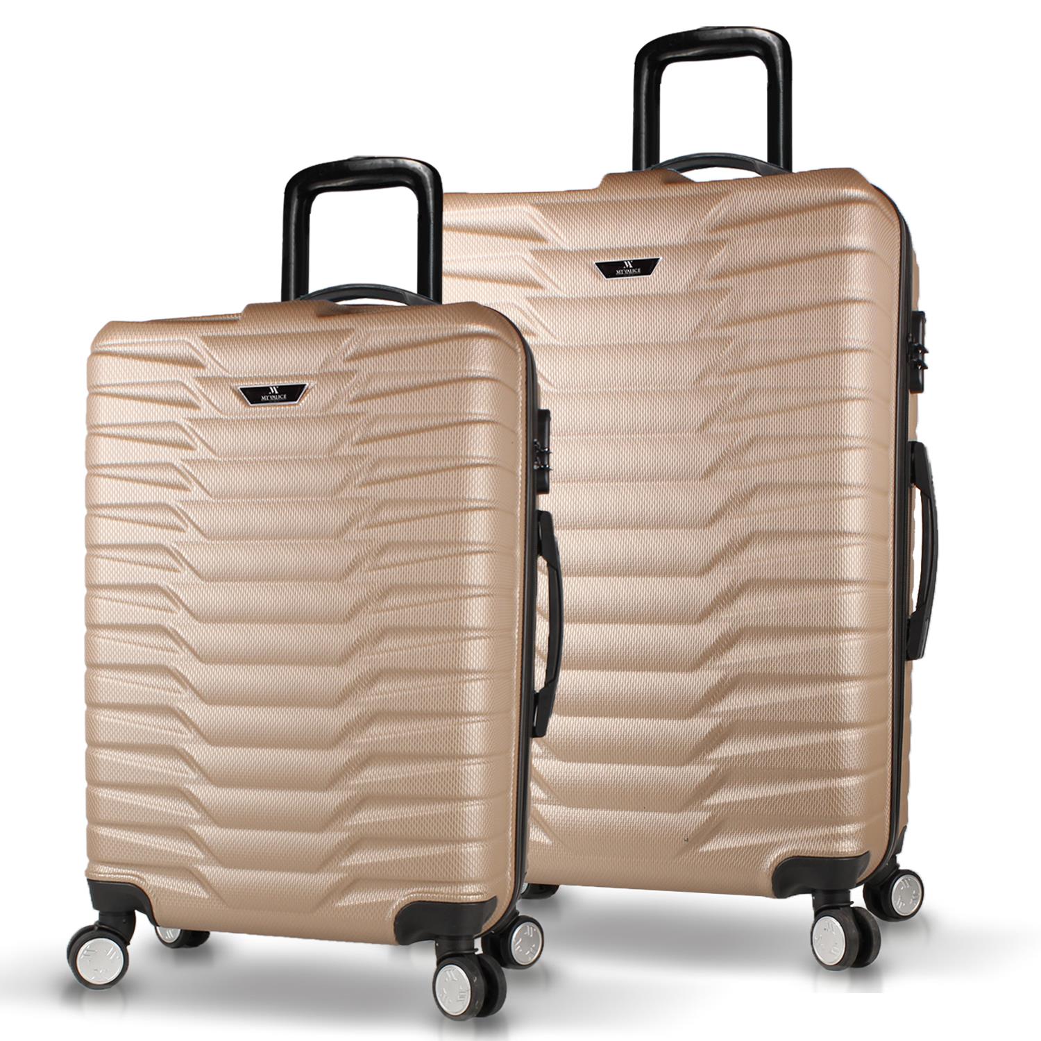 My Valice Croc Abs Medium and Large Size Set of 2 Luggage Set Gold