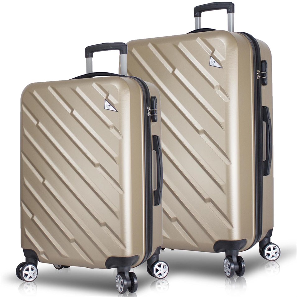 My Valice Cross Abs 2'li Valiz Seti (Orta ve Büyük) Gold