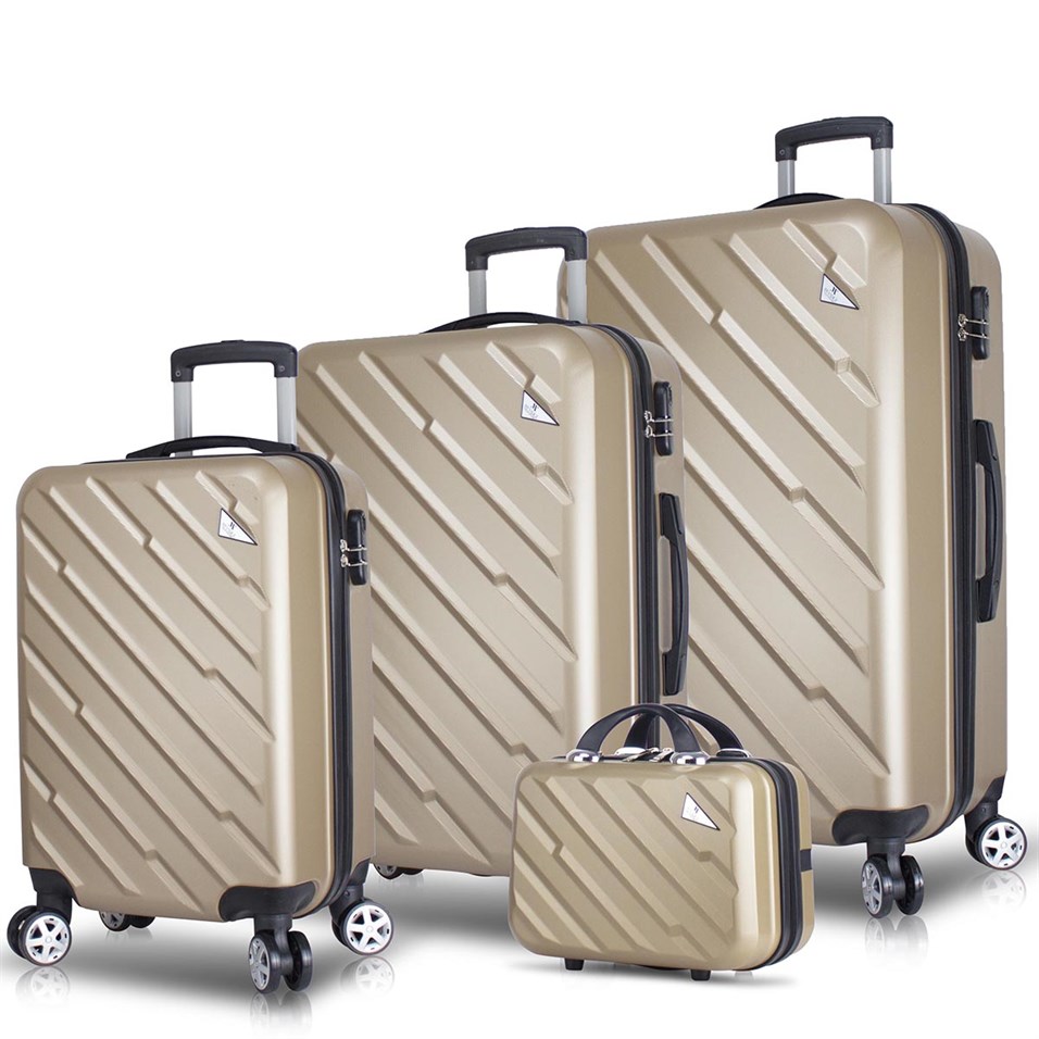 My Valice Cross Abs 4'lü Travel Valiz Seti Gold