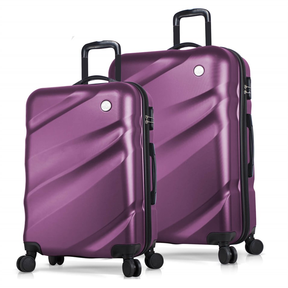 My Valice Elegance Abs 2'li Valiz Seti (Orta ve Büyük) Mürdüm