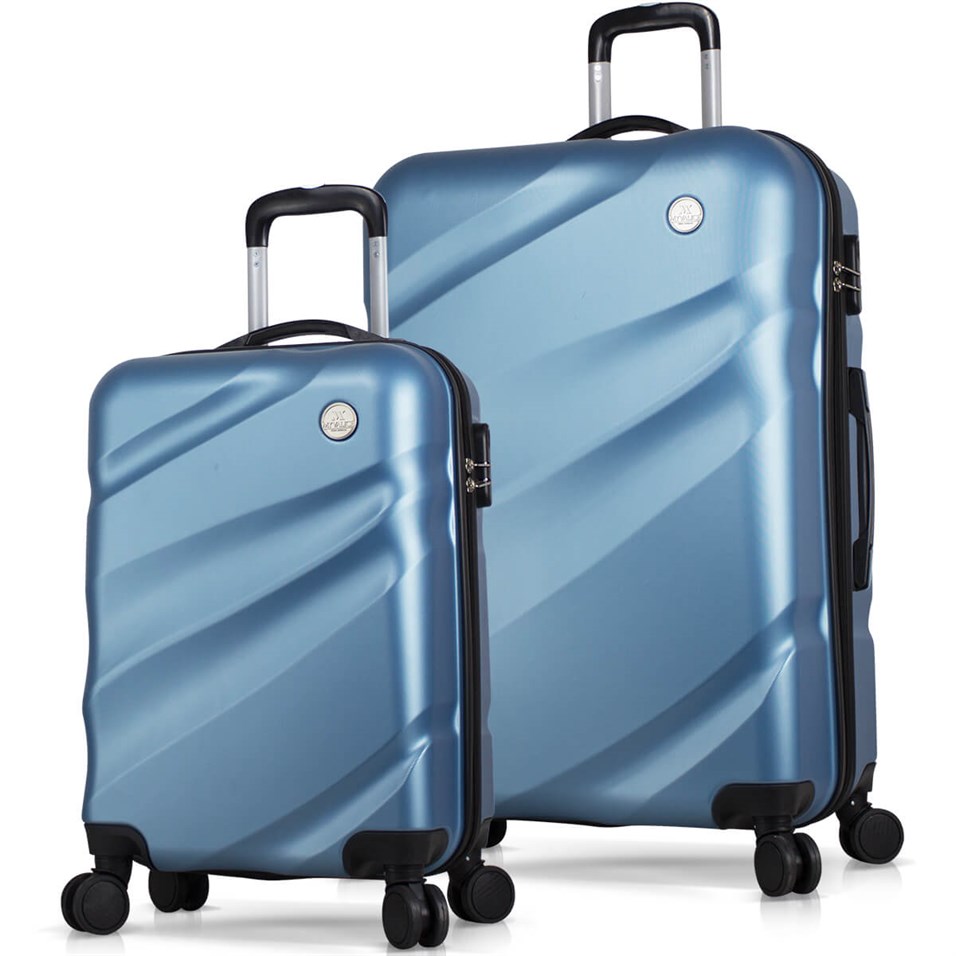 My Valice Elegance Abs 2'li Valiz Seti (Kabin ve Büyük) Mavi
