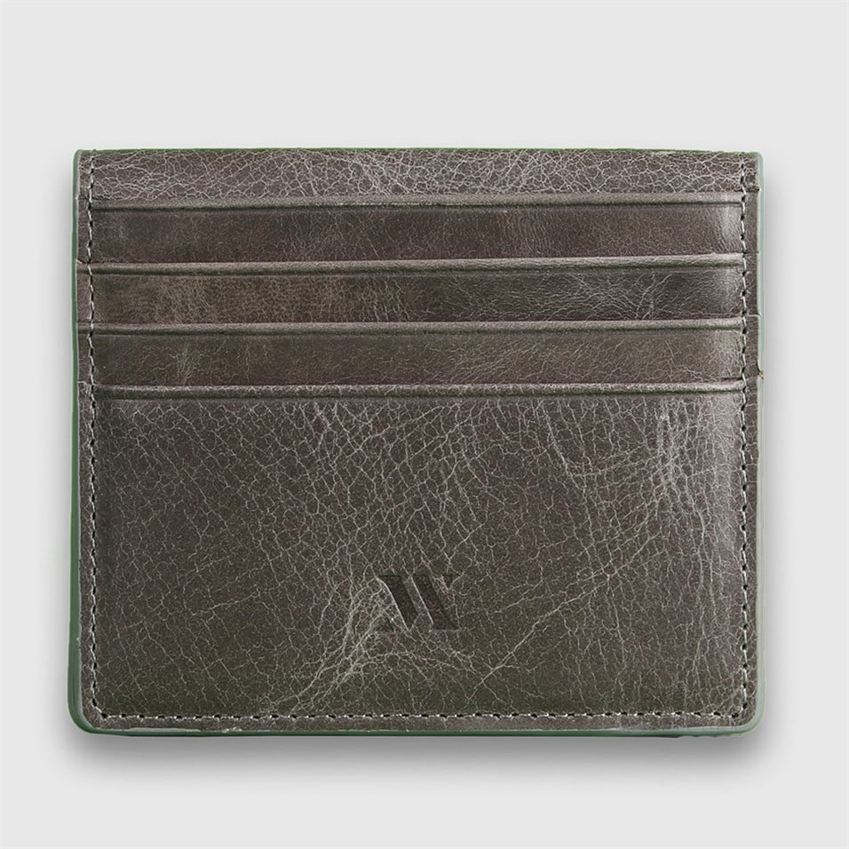 My Valice Men Magnetic Genuine Leather Wallet and Card Holder 1805 Grey